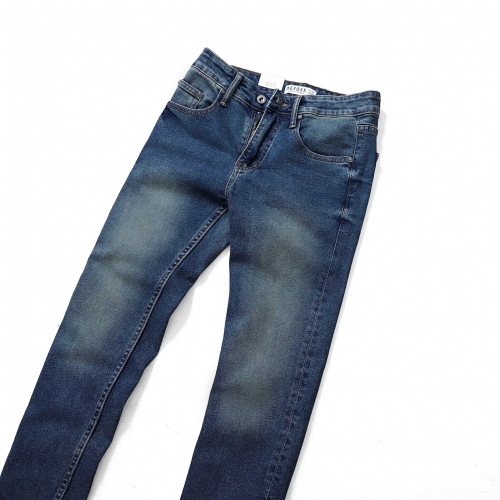 Quần Jeans DEFOXX 321 xanh bụi wash 