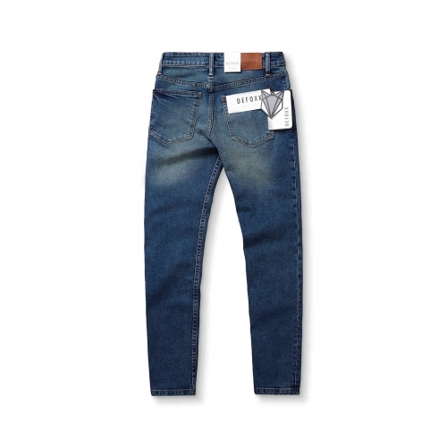 Quần Jeans DEFOXX 321 xanh bụi wash 