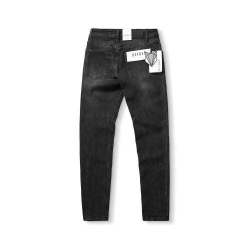 Quần jean slimfit DEFOXX 324 xám đen wash