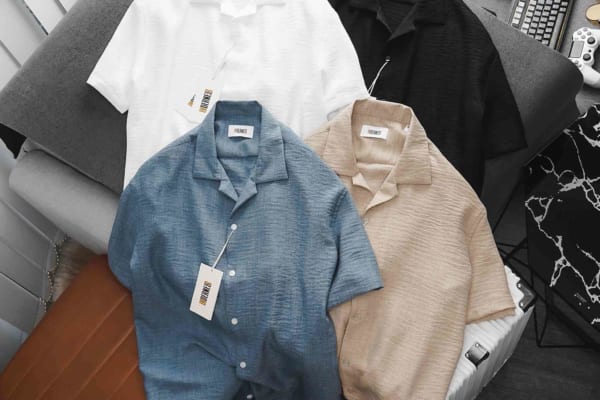 Áo sơ mi linen Underness được làm từ chất vải linen pha cao cấp