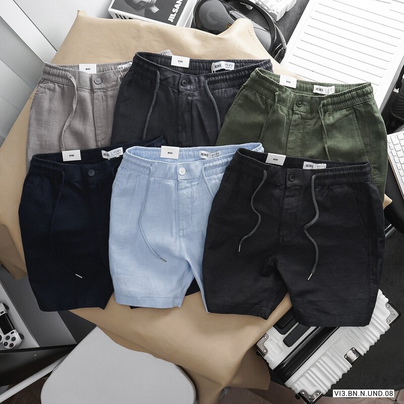 Quần short linen lưng thun Underness chính là “cạ cứng” không thể thiếu