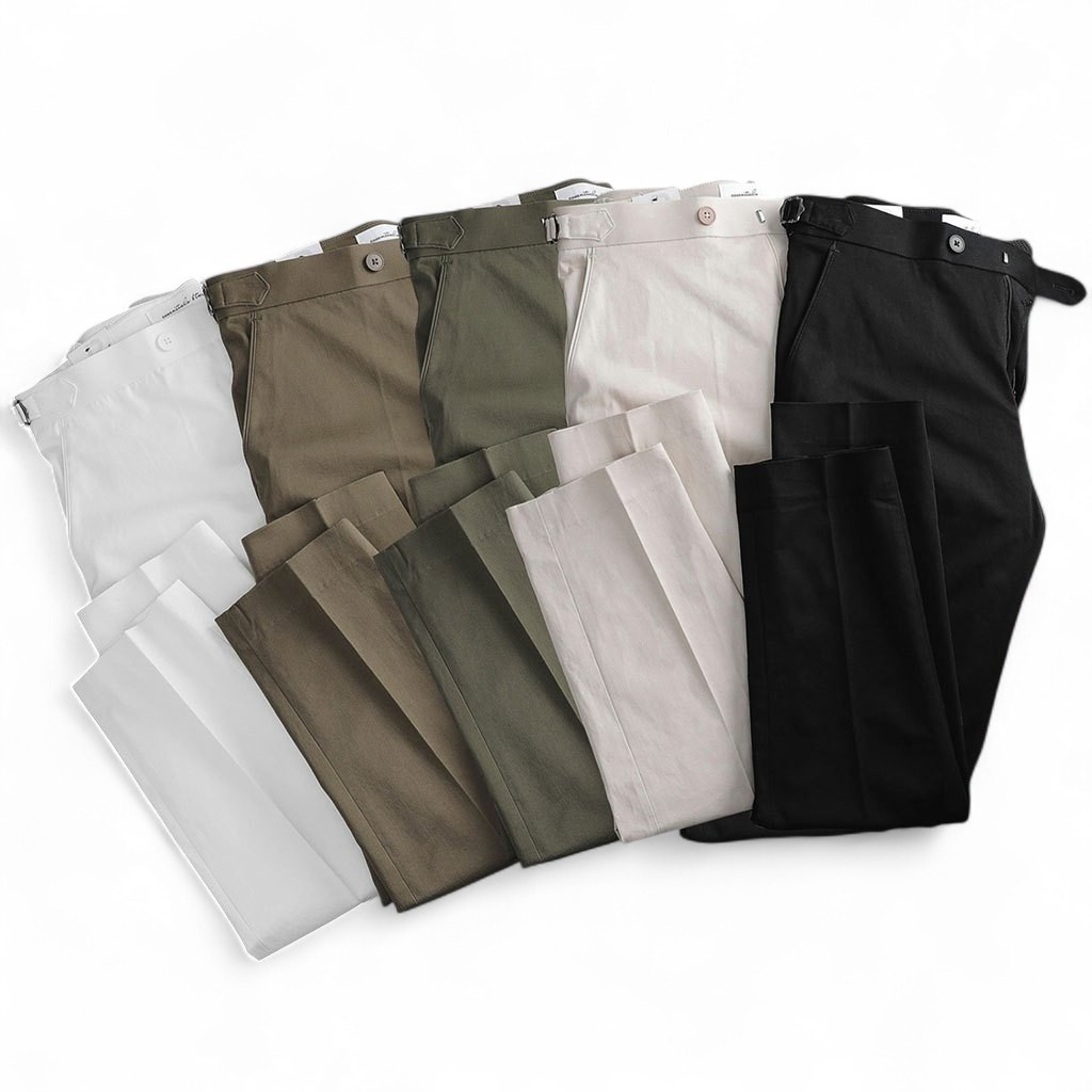 Quần tây BTM form slimfit được thiết kế ôm nhẹ từ đùi xuống gối, tạo cảm giác thon gọn