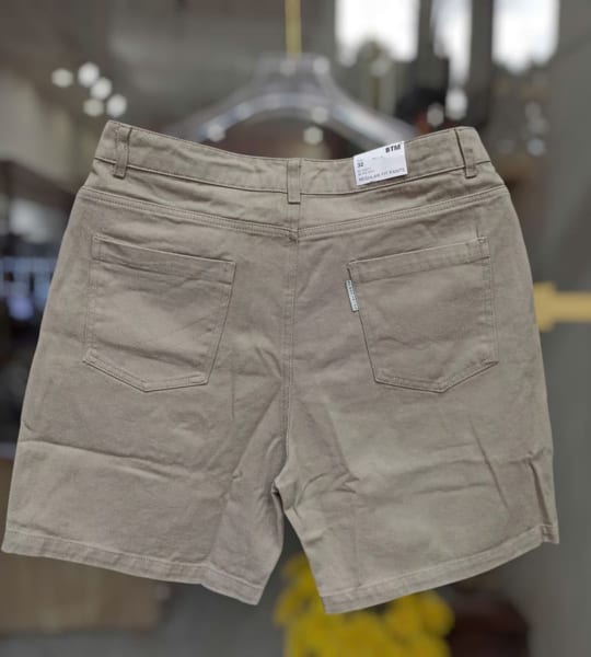 Quần short kaki jean BTM xanh ngọc