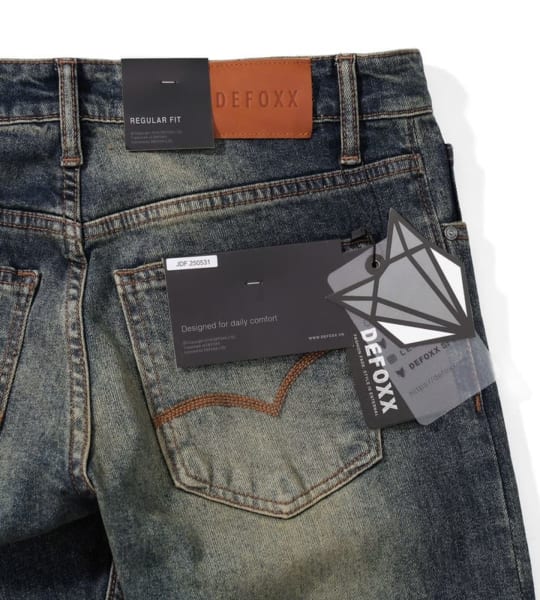 Quần jean DEFOXX Regular wash rêu
