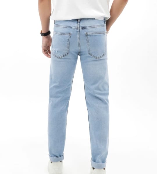 Quần jean DEFOXX xanh bạc 250601