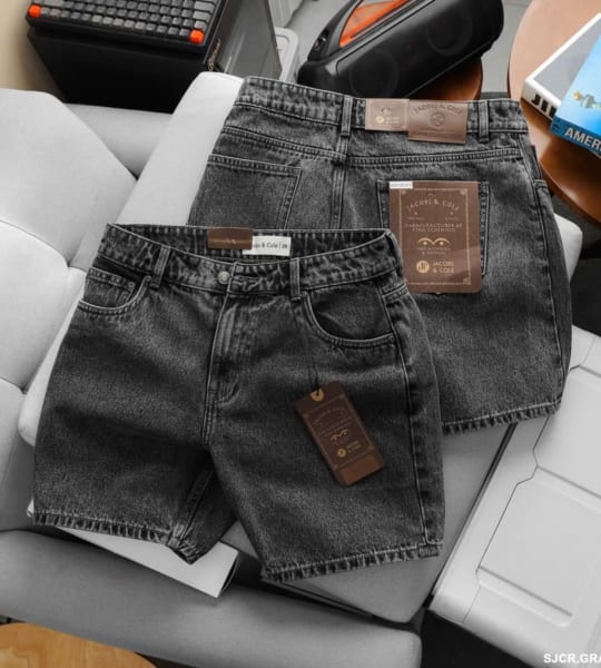 Quần short jean Jacobs Cole xám