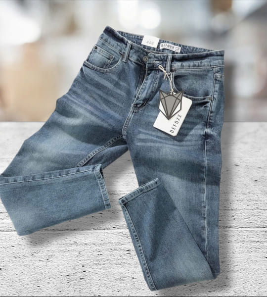 Quần jean nam Defoxx xanh wash