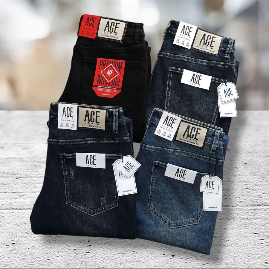 Quần jean ACE co giãn nhẹ đều mang lại cảm giác nhẹ nhàng, thoáng khí và linh hoạt