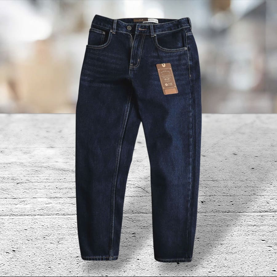 Quần jean nam xanh đậm ống suông Jacobs Cole ống rộng là biểu tượng của phong cách thời trang nam hiện đại pha