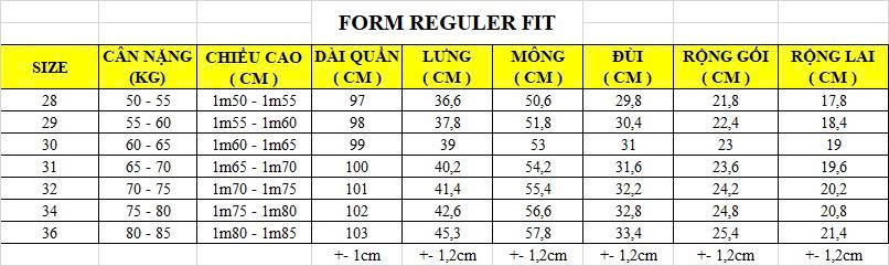 Nhờ bảng số đo quần jean Jacobs Cole suông các size 28 29 30 31 32 34 36, việc lựa chọn quần jean sẽ trở nên dễ dàng hơn.
