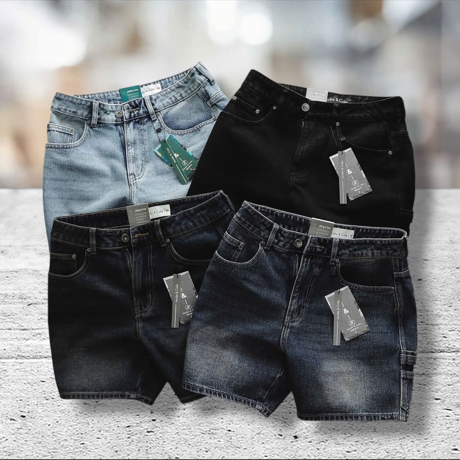 Short jean Jacobs Cole size 28 29 30 31 32 34 36 là dòng sản phẩm dành cho nam giới yêu thích sự năng động và thoải mái thiết kế ngắn gọn, dễ mặc.